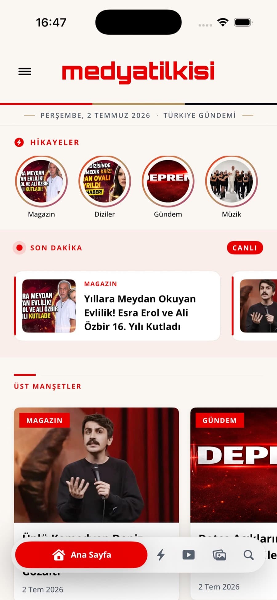 Medya Tilkisi — Ana sayfa